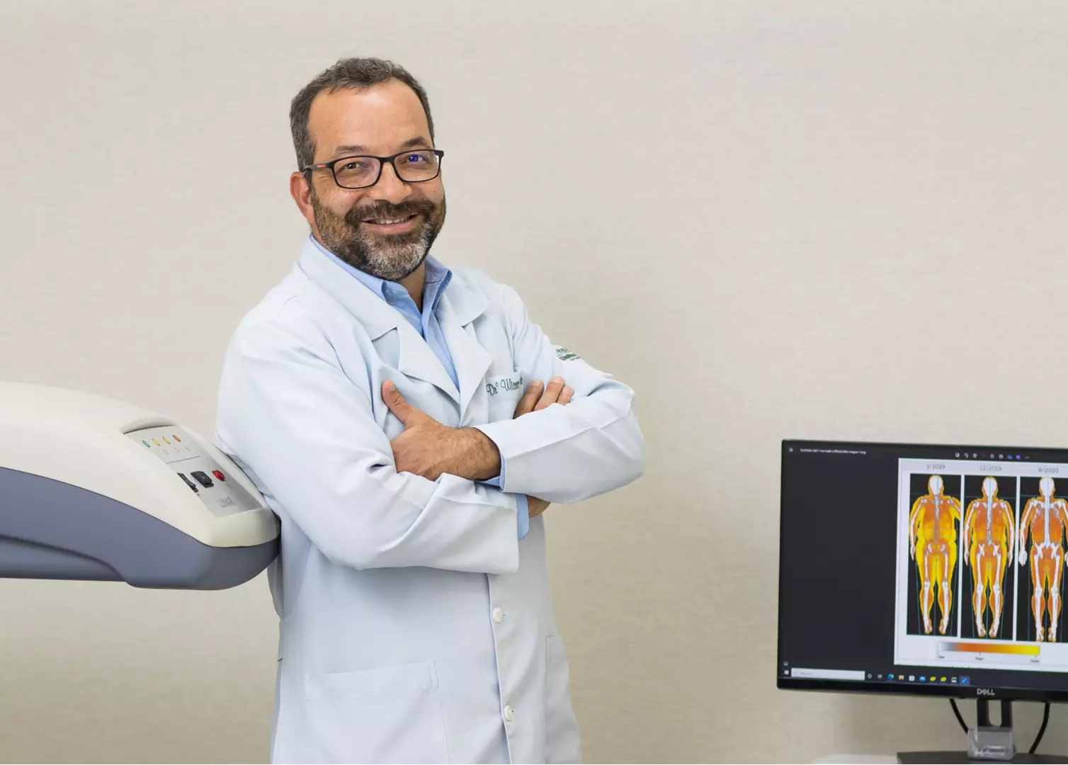 Aparelho faz avaliação corporal pela densitometria de corpo inteiro